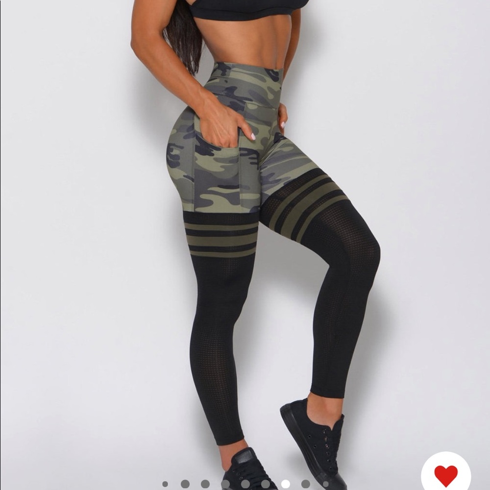 NWT Bombshell Camo Pocket Thigh Highs
